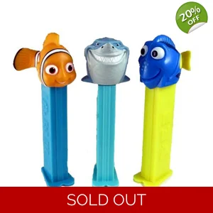 PEZ Disney Finding Nemo Sweets Dispenser with 3 PEZ Candy refill packs